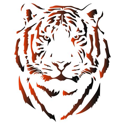 Printable Tiger Stencil
